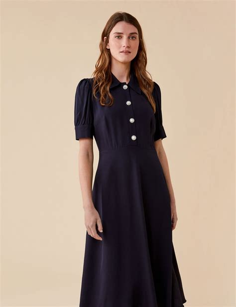 m&s navy dresses.